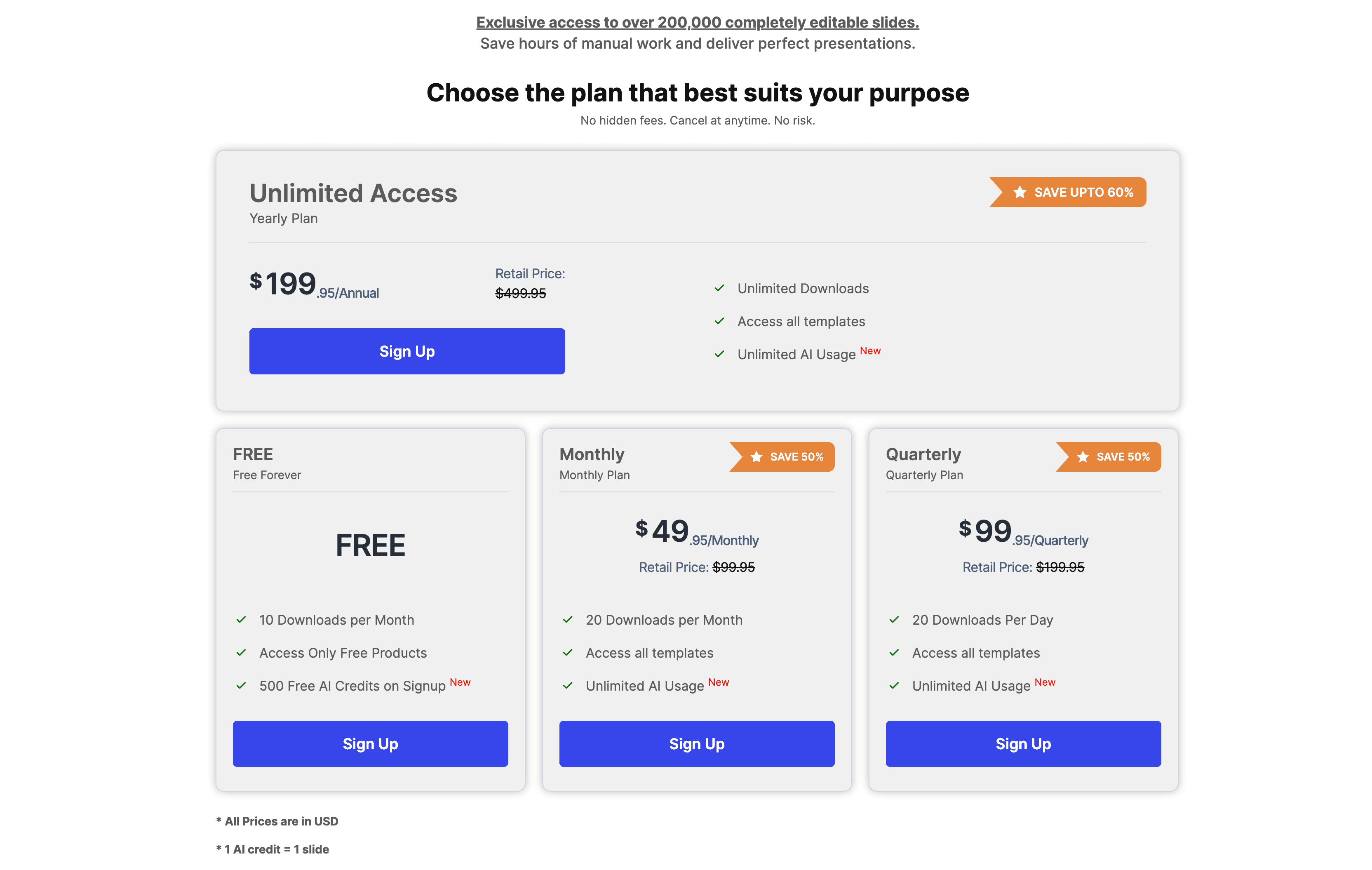 Pricing of SketchBubble AI