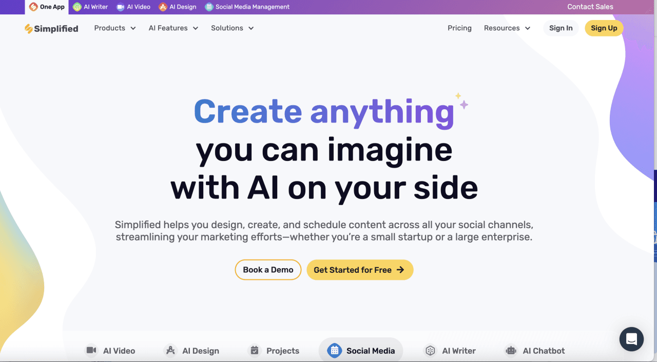 Homepage of Simplified