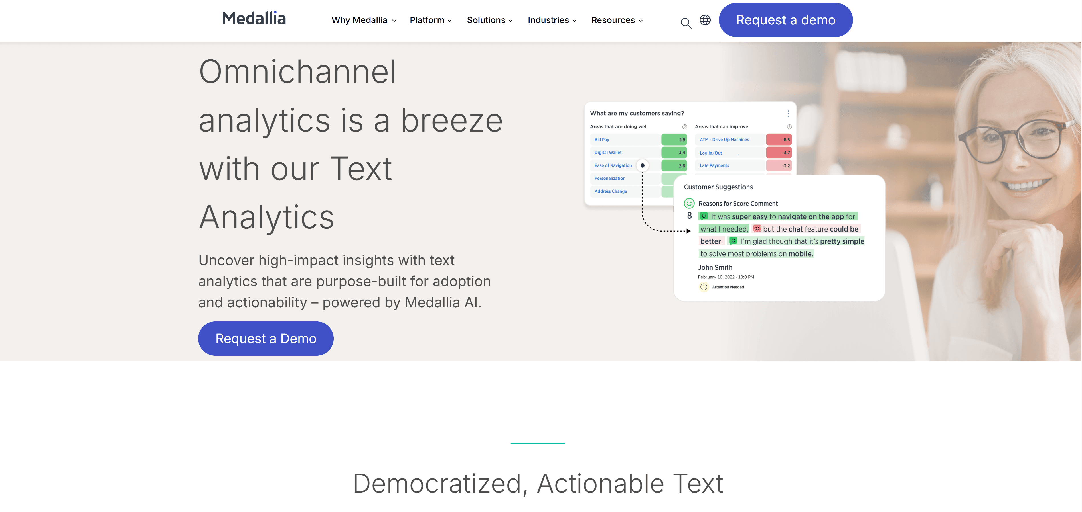 homepage of MonkeyLearn