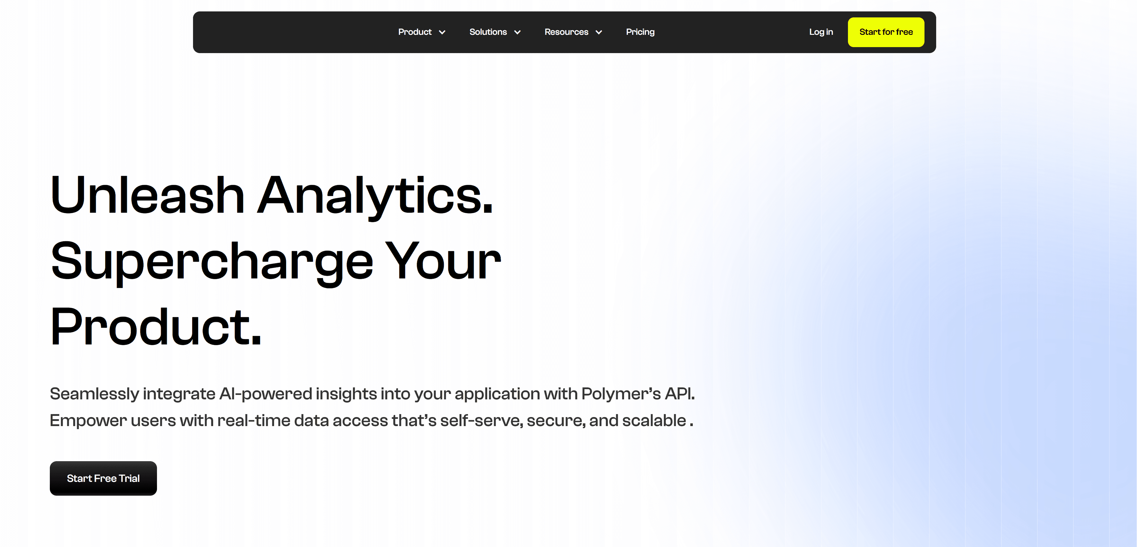 homepage of Polymer
