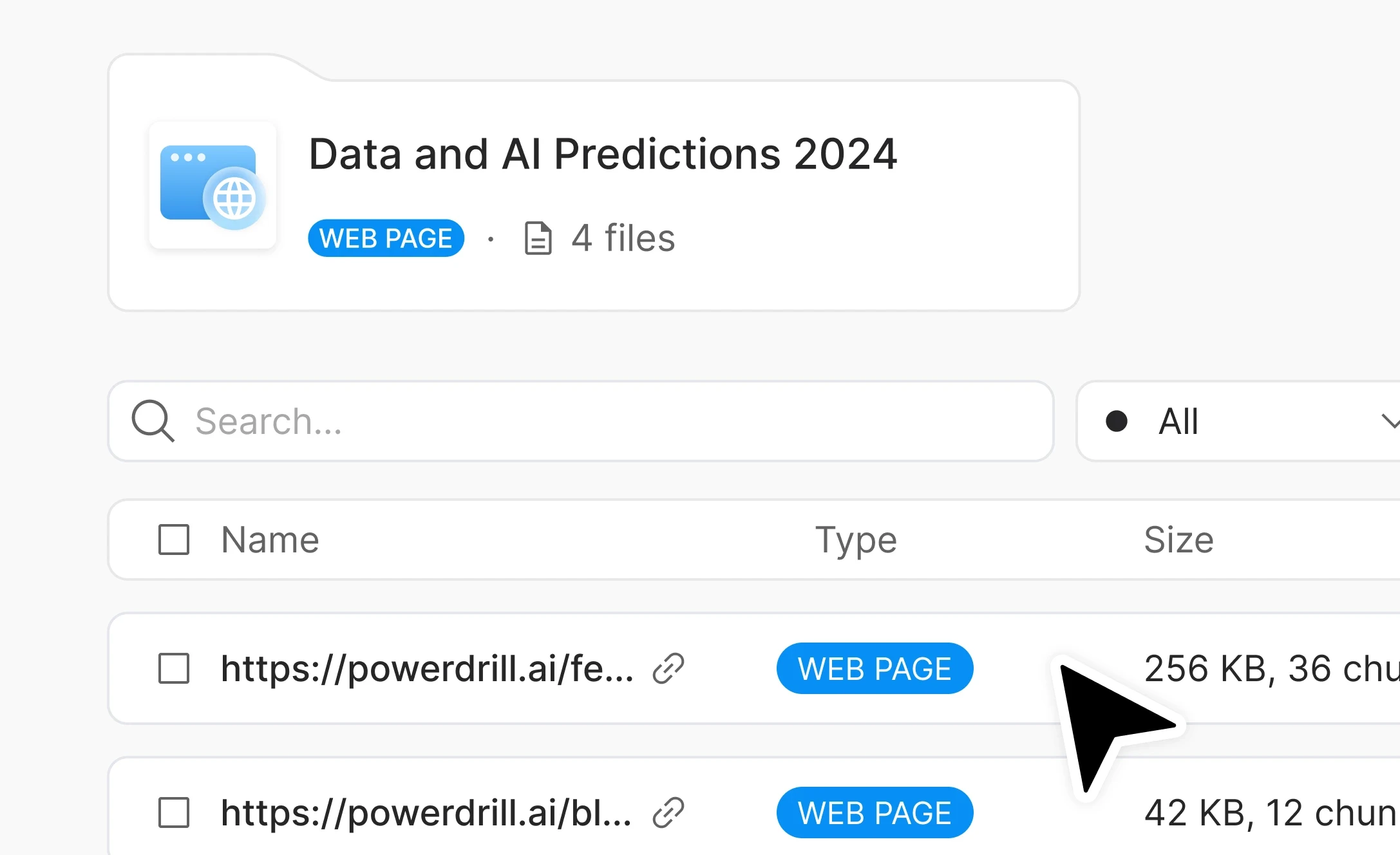 Custom Dataset for URL Input