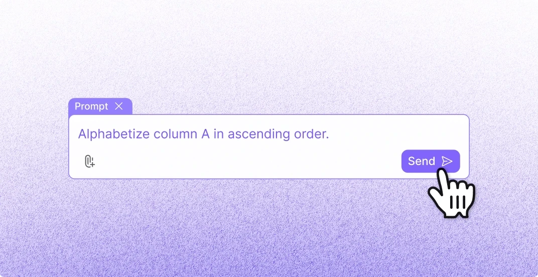 Instantly Alphabetize in Excel with AI