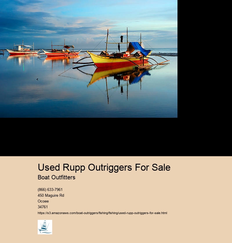 Used Rupp Outriggers For Sale Boat Outfitters What Are Outriggers