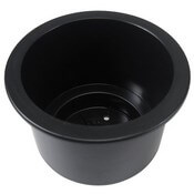 4.3" Black Plastic Cup Holder