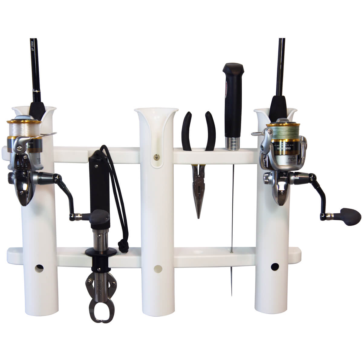 Three Rod Boga Grip Rod Holder Boat Outfitters