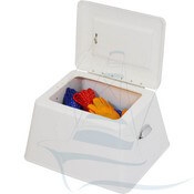 Fiberglass Dock Step Box with Lid - Open