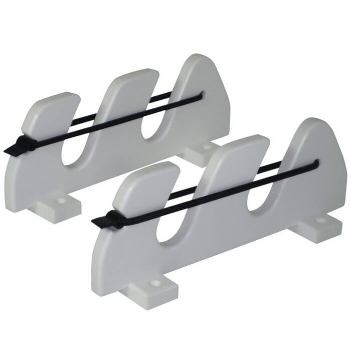 2 Rod Gunwale Mount Rod Holder With Bungee Boat Outfitters