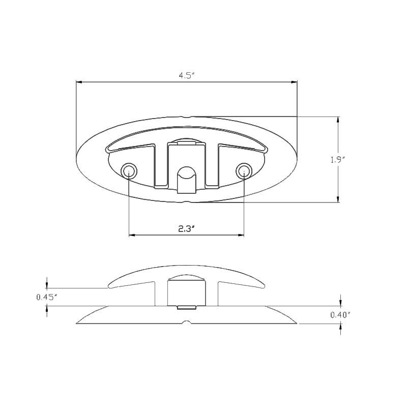 Surface Mount Folding Cleats Boat Outfitters