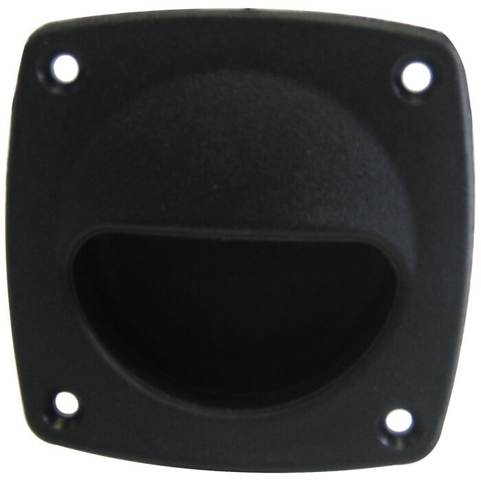 Black Flush Pull Handle 3" x 3"