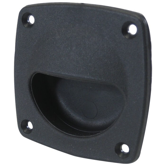 Black Flush Pull Handle 3" x 3"