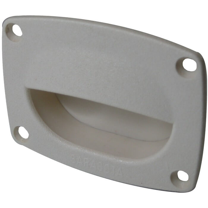 OffWhite Flush Pull Handle 3" x 2.25"