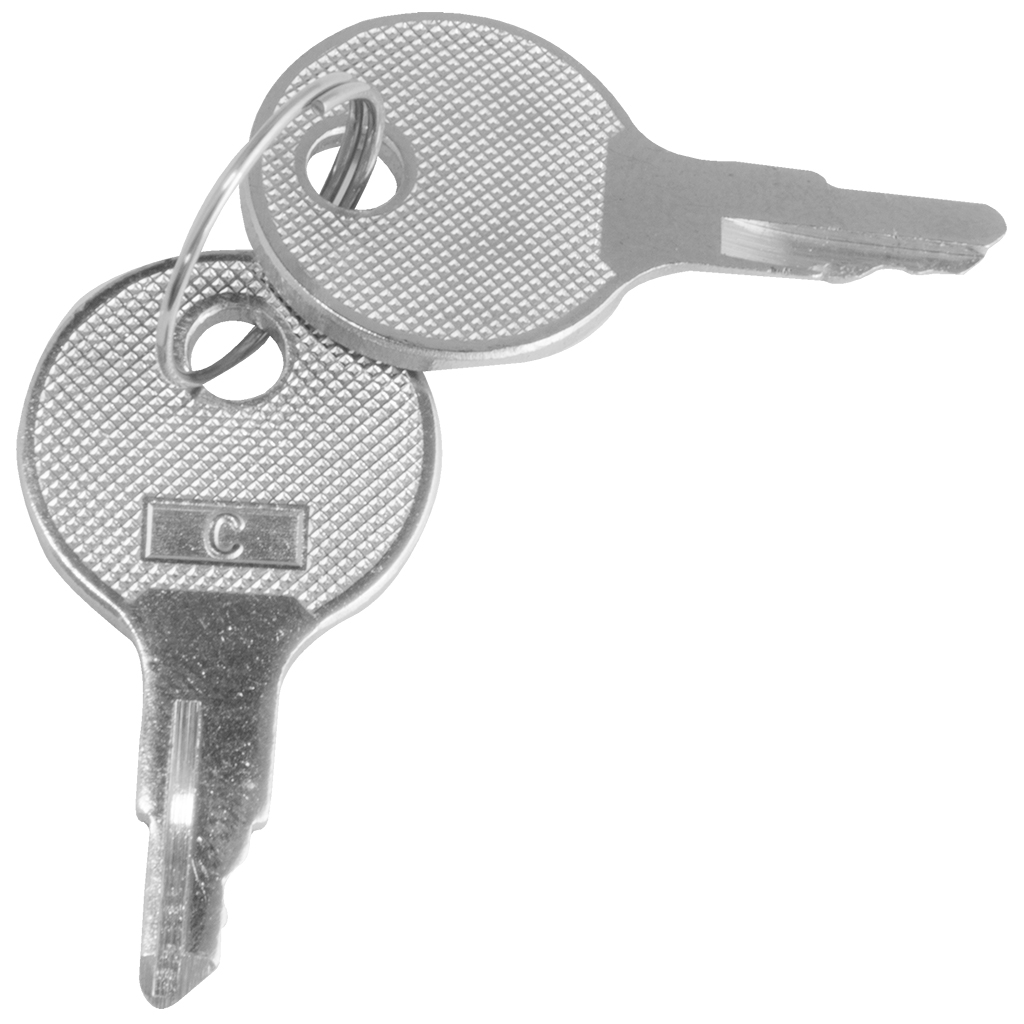 Gem Replacement Key Set of 2 for Gem Stainless Steel Locking Flush Latch