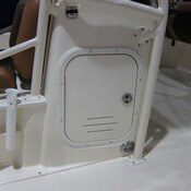 Center Console Door with Bird Style Flush Latch
