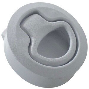 White Non-Locking Flush Boat Latch