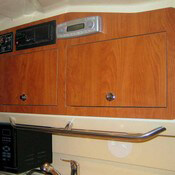 Upper Galley Unit with Chrome Finished Push Button Latches
