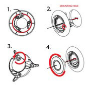 Retrofit Kit for Orbit Flush Mount Down Light - Mounting Instructions