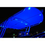 Orbit Flush Mount Down Light - In Use Blue
