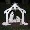 Holy Night Outdoor Nativity Set Night View