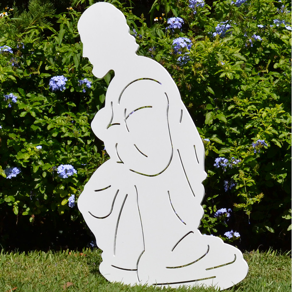 Believe Holy Family Outdoor Nativity Set