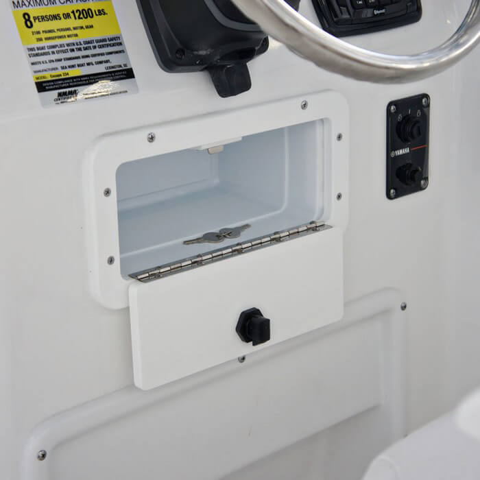 Teak Isle Glove Box with Bin 1377050281