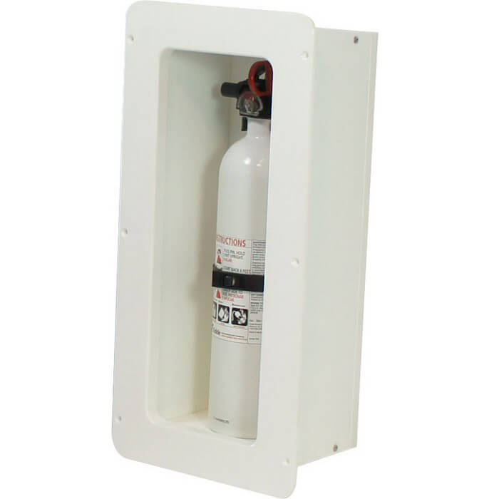 Teak Isle Fire Extinguisher Storage Box 1377052171