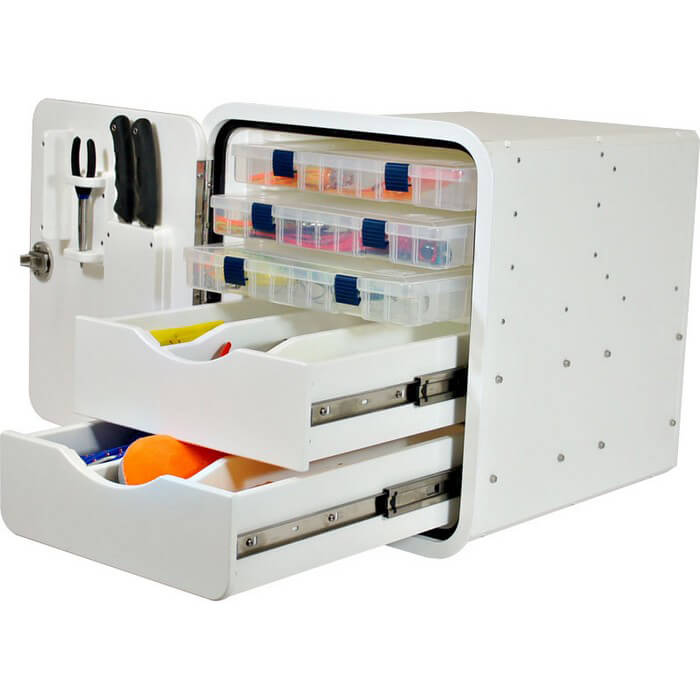 Teak Isle Tackle Center 2 Drawer, 3 Tray 1377052131F