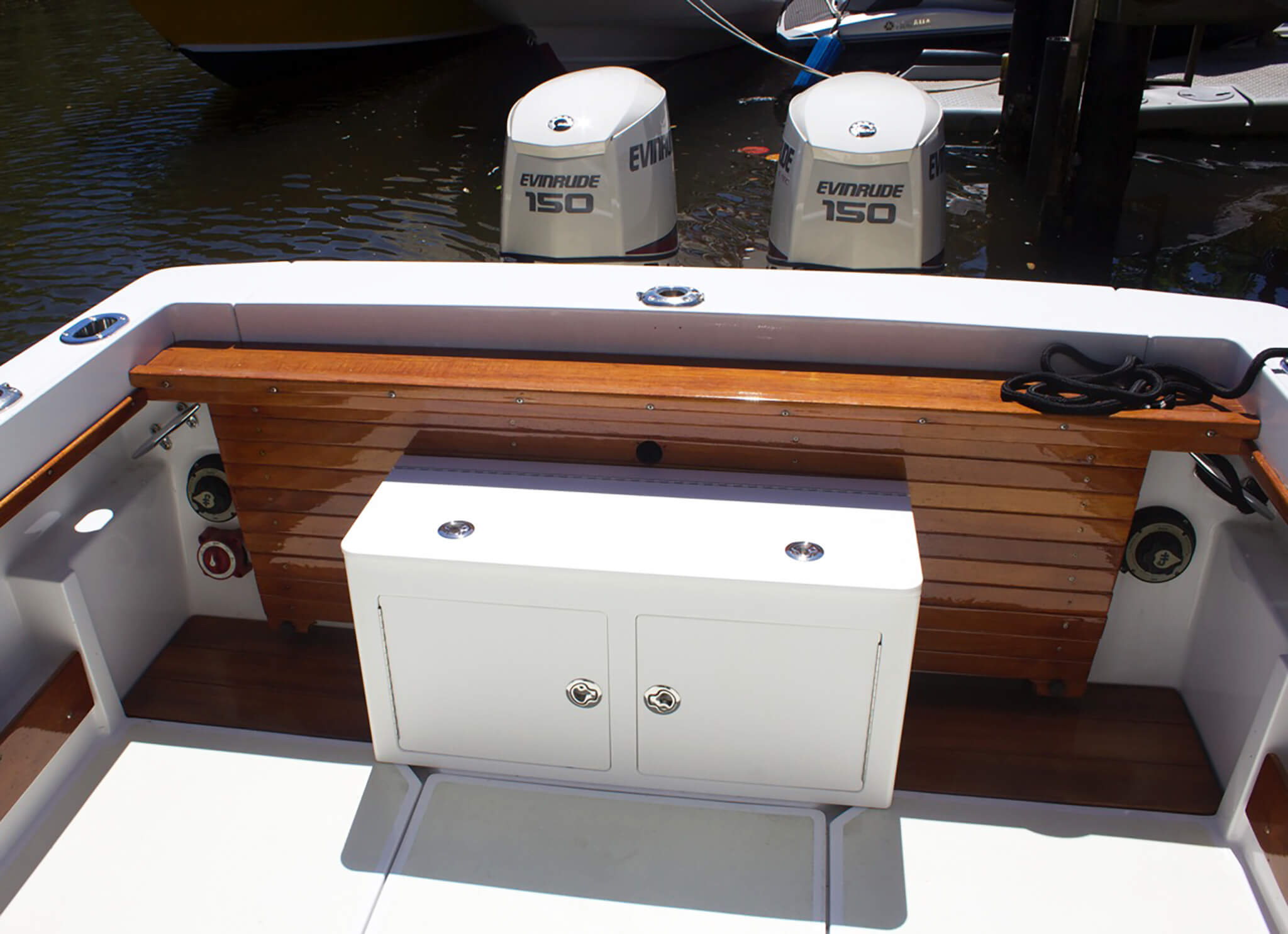 Teak Isle Free Standing Tackle Unit with Top Storage 1377052301