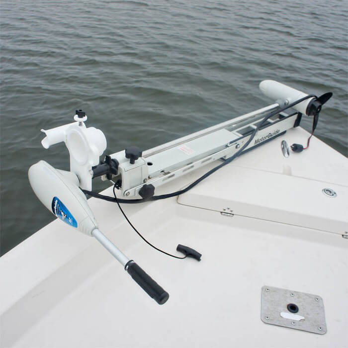 Trolling Motor Clampon Drink Holder & Gear Organizer White