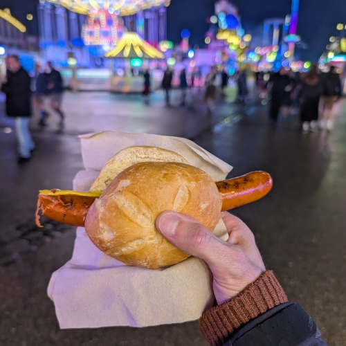 Sausage at Oktoberfest grounds