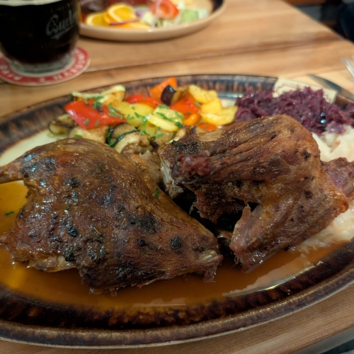 Roasted duck for dinner