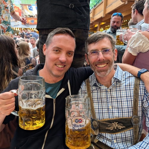 Ben and Me at Hacker-Pschorr tent