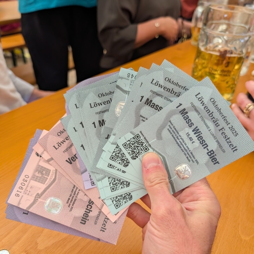 Beer and food vouchers