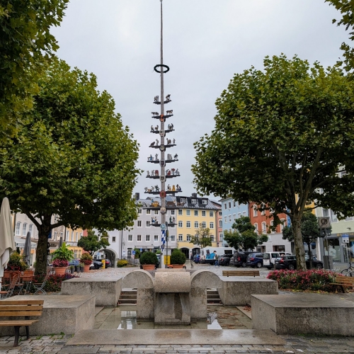 Main square in Traunstein