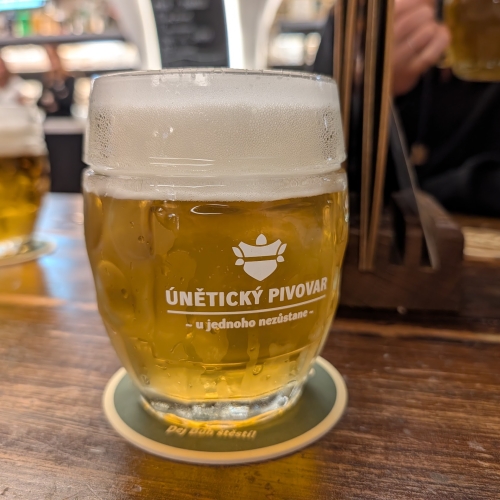 Beer at Uneticky Pivovar