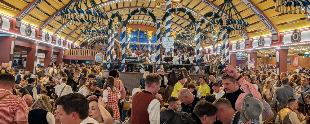 Oktoberfest Trip - Day 1 - Travel and Lowenbrau Tent