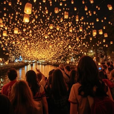 ¿Cómo vivir la experiencia de las linternas flotantes y qué es el Festival Yi Peng en Tailandia?