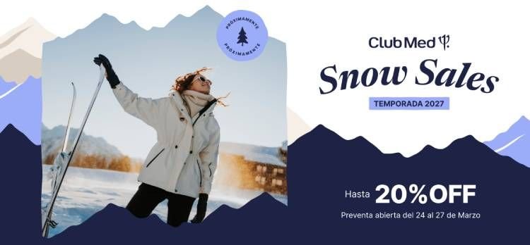 Club Med Nieve Hasta 20% OFF 