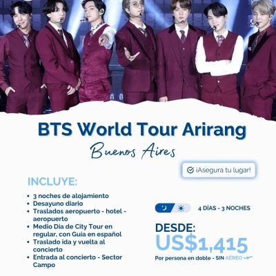 BTS WORL TOUR ARIRANG