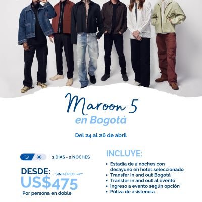 MAROON 5 EN BOGOTA