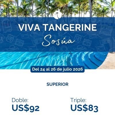 Viva Tangerine Sosúa del 24 al 26 de julio 2026 