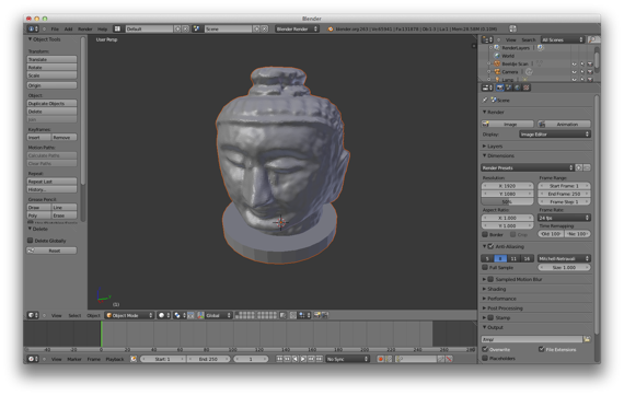 Buddha in Blender