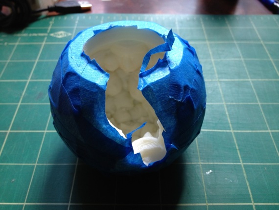 Taping the print