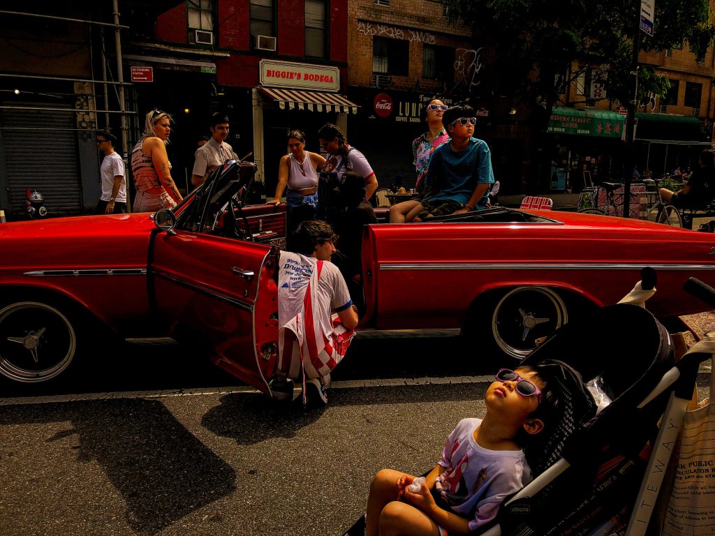 In the Lower East Side of New York, the owner of a v