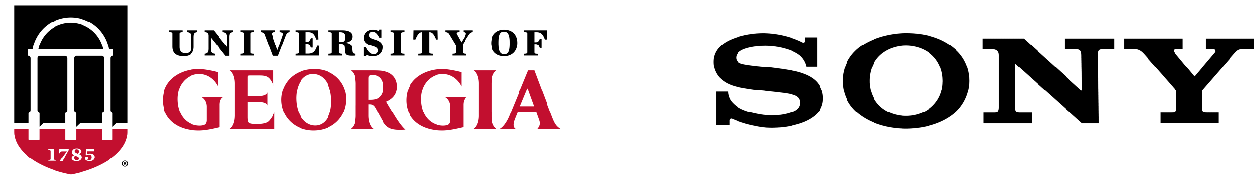 University of Georgia ad Sony logo