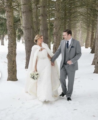 Cloak - Faux fur lined cloak/cape with hood  - $100 - (50% OFF)