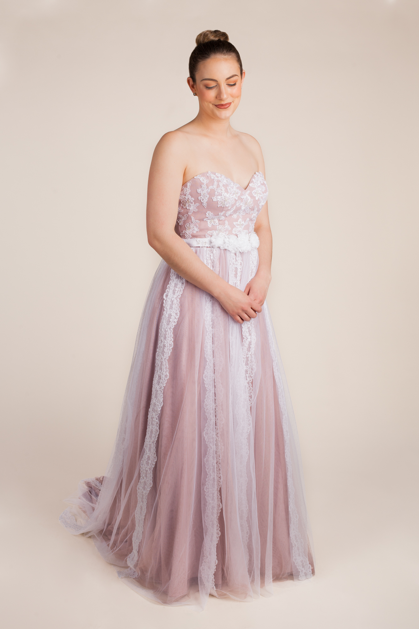 strapless open back dress ALFRED ANGELO 7041 – Gemini Bridal