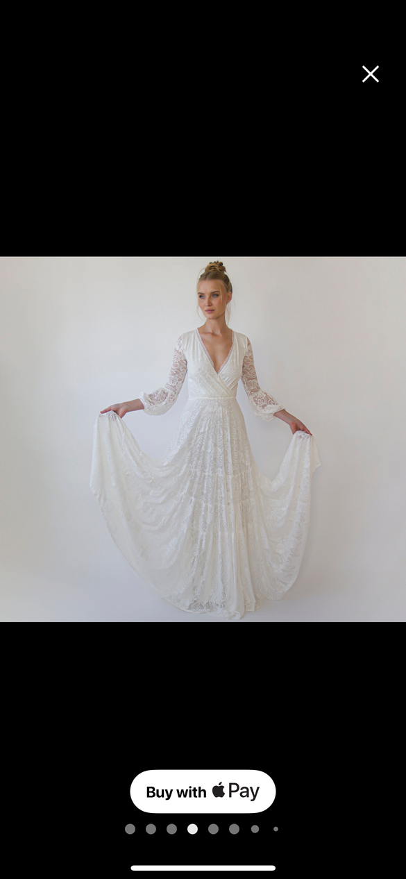 BlushFashion - Ivory Lace Boho  size 8 - $580 - (55% OFF)