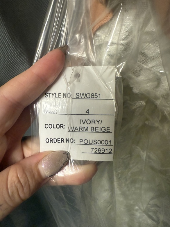 Galina Signature - Embroidered Floral Illusion Bodysuit Wedding Dress size 4 - $650 - (57% OFF)