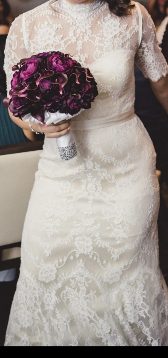 BHLDN - BRIDGETTE GOWN OYSTER/BRIDAL CREAM size 12 - $395 - (52% OFF)