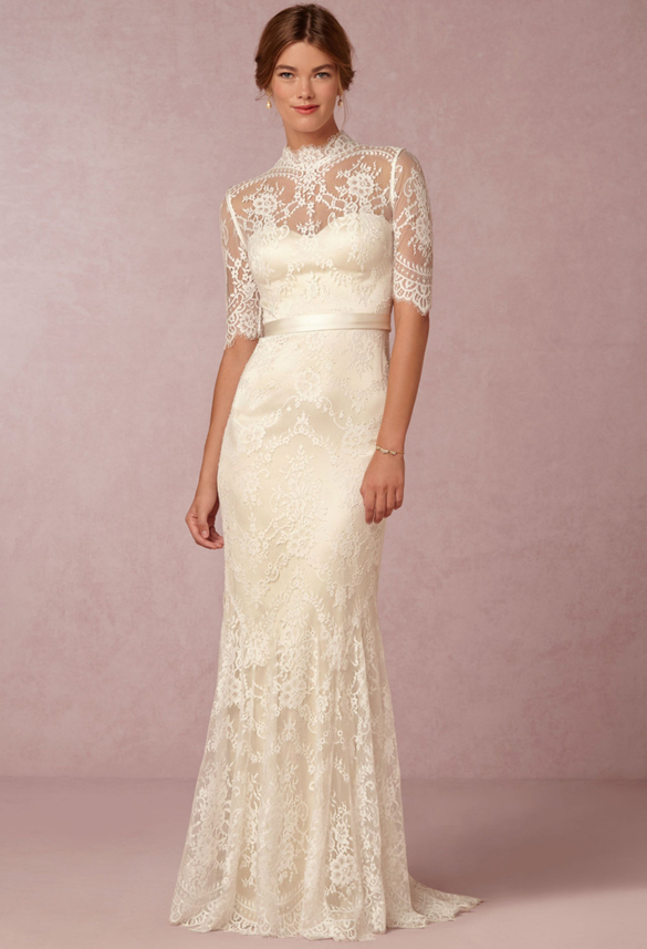 BHLDN - BRIDGETTE GOWN OYSTER/BRIDAL CREAM size 12 - $395 - (52% OFF)